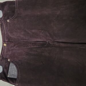 Gorgeous Vintage Dark Brown Suede Pants